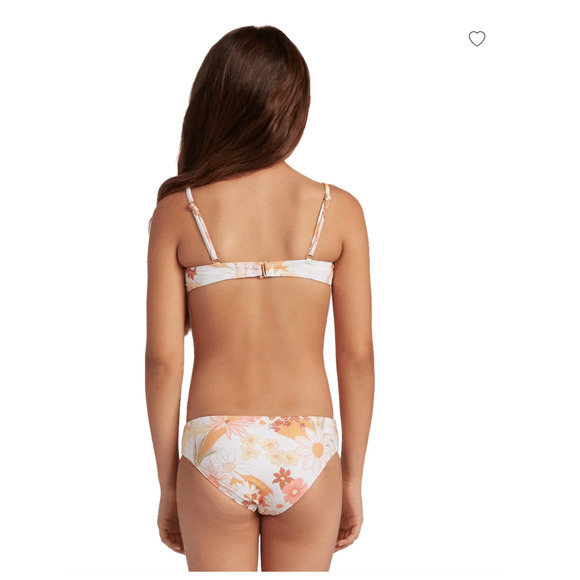 nwt billabong Girls' Little Bit Of Sunshine Tank Bikini Set floral size 4 - Picture 2 of 2